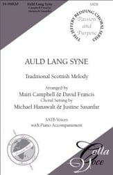 Auld Lang Syne SATB choral sheet music cover